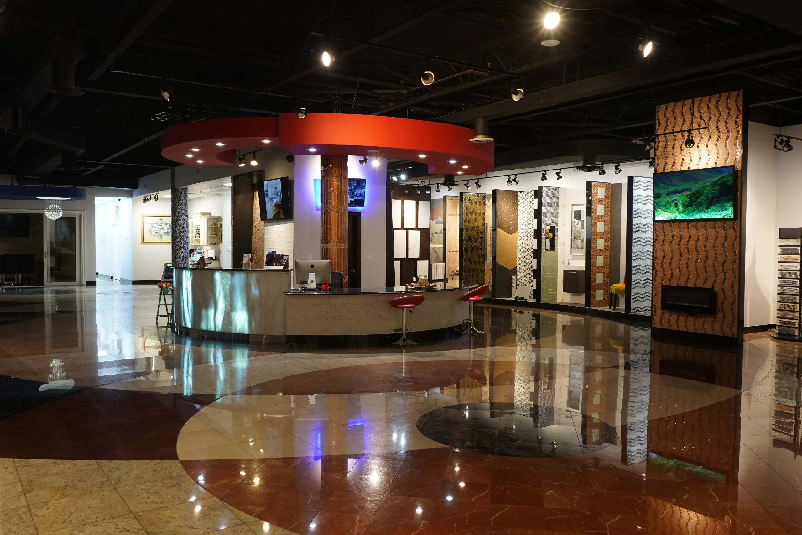Stone supplier showroom team